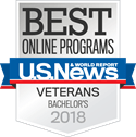 U.S. News Best Online Programs badge.
