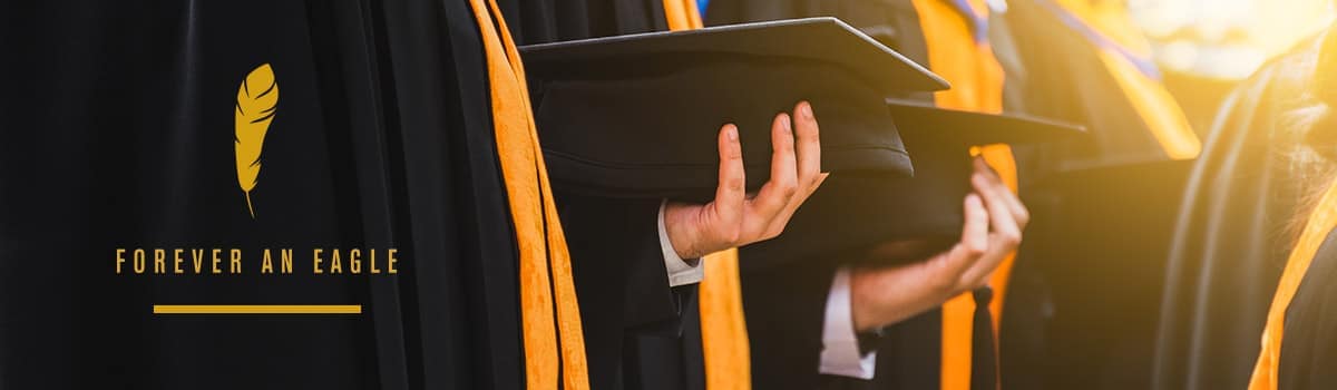 students at graduation