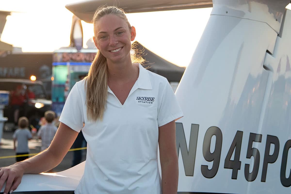 Aeronautical Science student Kelly Hansen