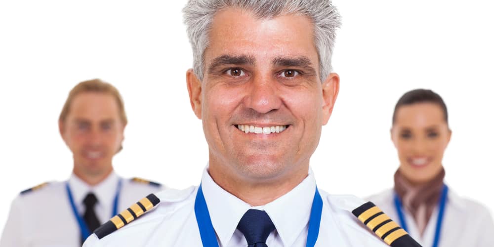 Pilots standing together.